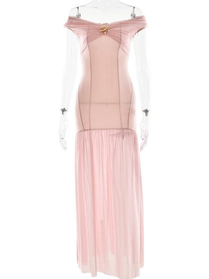 Radiant Bloom Backless Party Dress