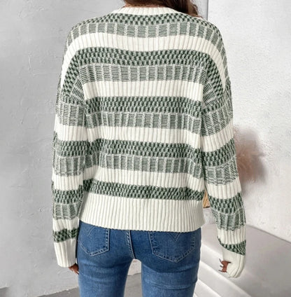 Timeless Charm Striped Loose Sweater
