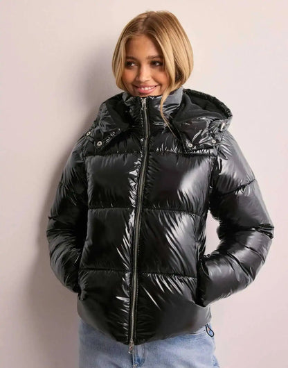 Casual Zip-Up Hooded Cotton Jacket