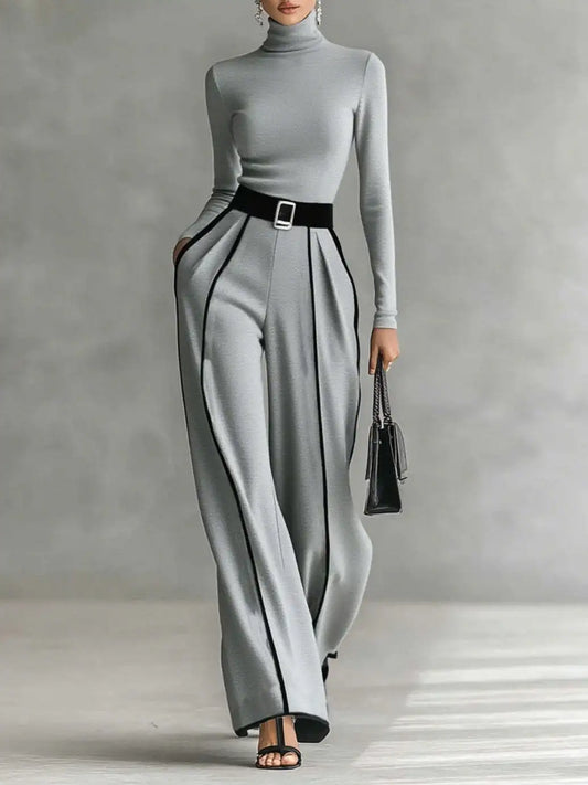 Winter Turtleneck Two-Piece Set