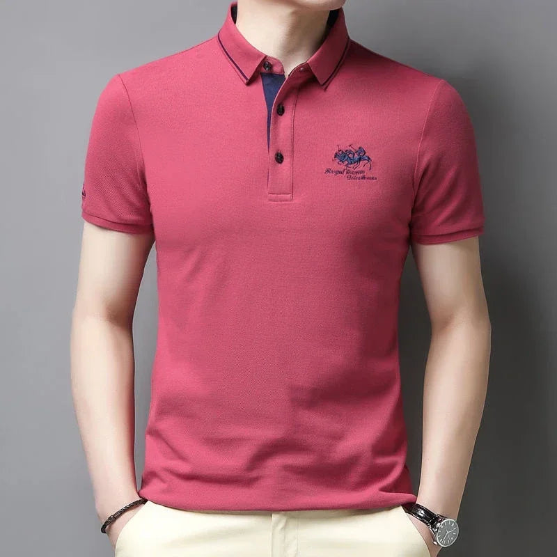 Embroidered Casual Polo Shirt