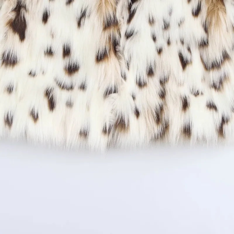 Euro Chic Faux Fur Effect Coat