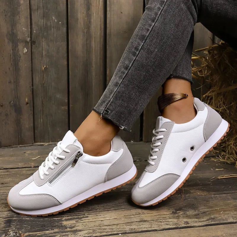 Comfort Lace Up Flat Women's Sneakers