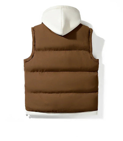 Style Hooded Cotton Vest Jacket