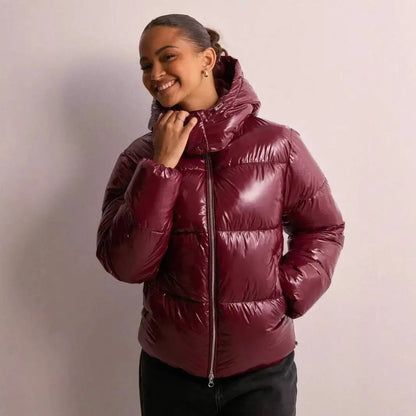 Casual Zip-Up Hooded Cotton Jacket