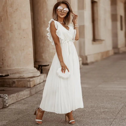 Graceflow Ruffled Chiffon Maxi