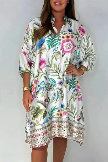 Boho Luxe V-Neck Beach Midi Dress