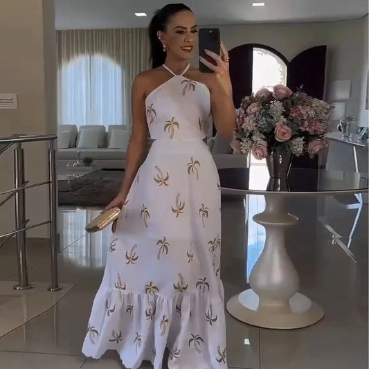 Midnight Bloom Strapless Evening Dress