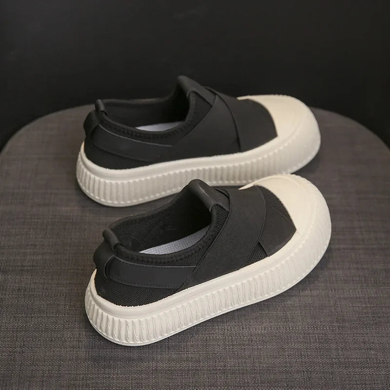 Platform Mesh Slip-On Sneakers