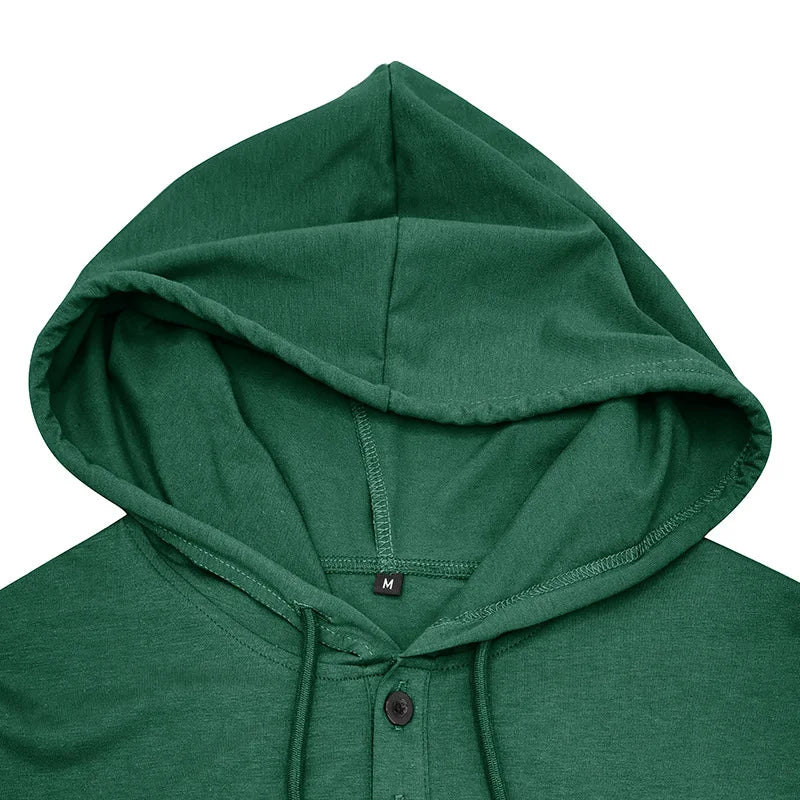 BreezeFit Hooded Henley Tee
