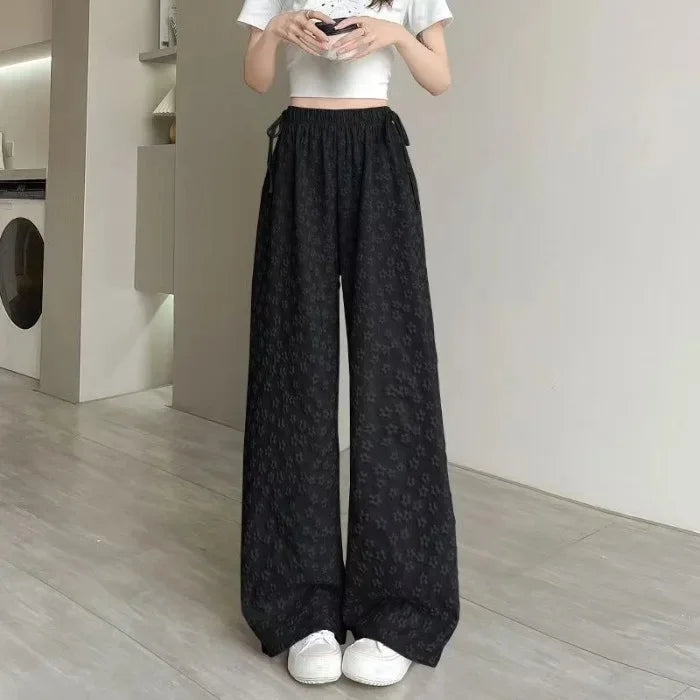 Floral Wide-Leg Pants