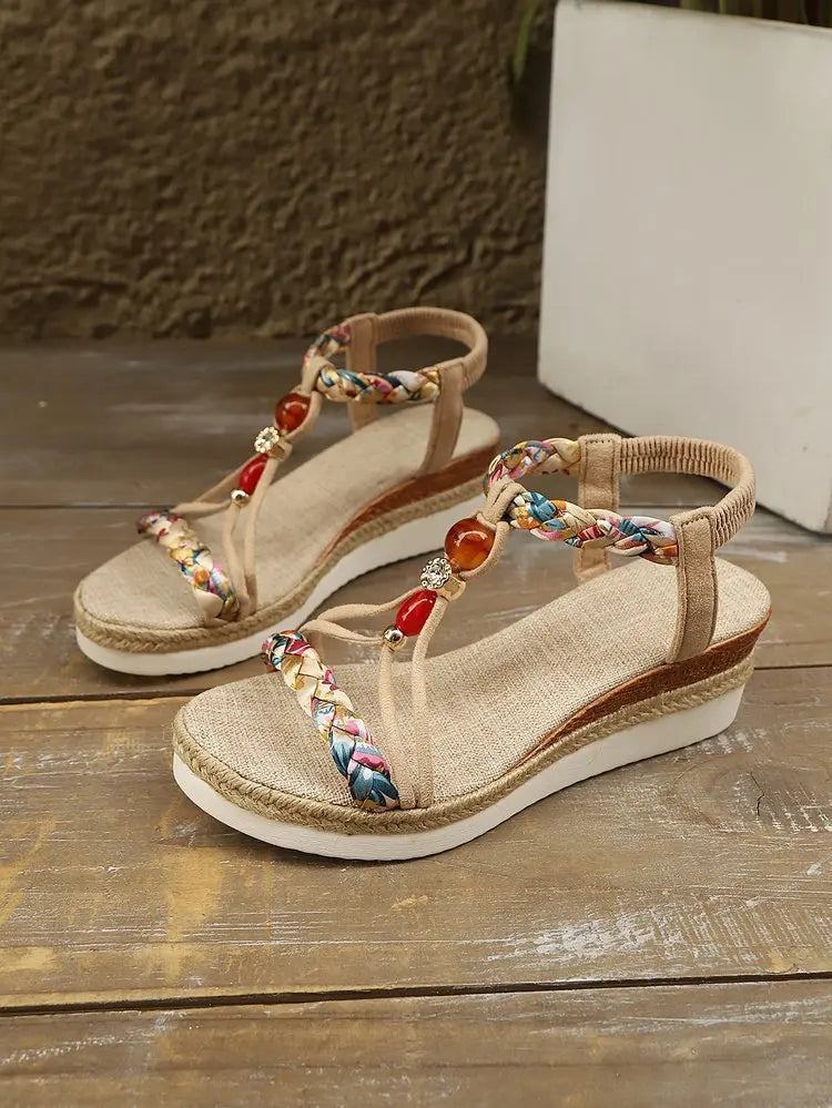 Boho Stride Espadrille Wedge Sandals
