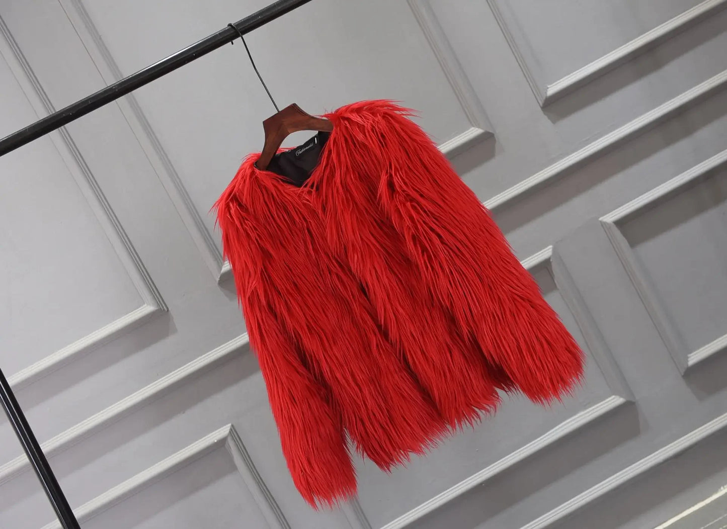 Cozy Pelt Faux Fur Button Coat