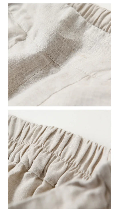 Art Ease Cotton Linen Wide Leg Pants