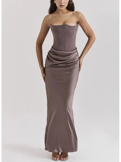 Glam Backless Evening Dress