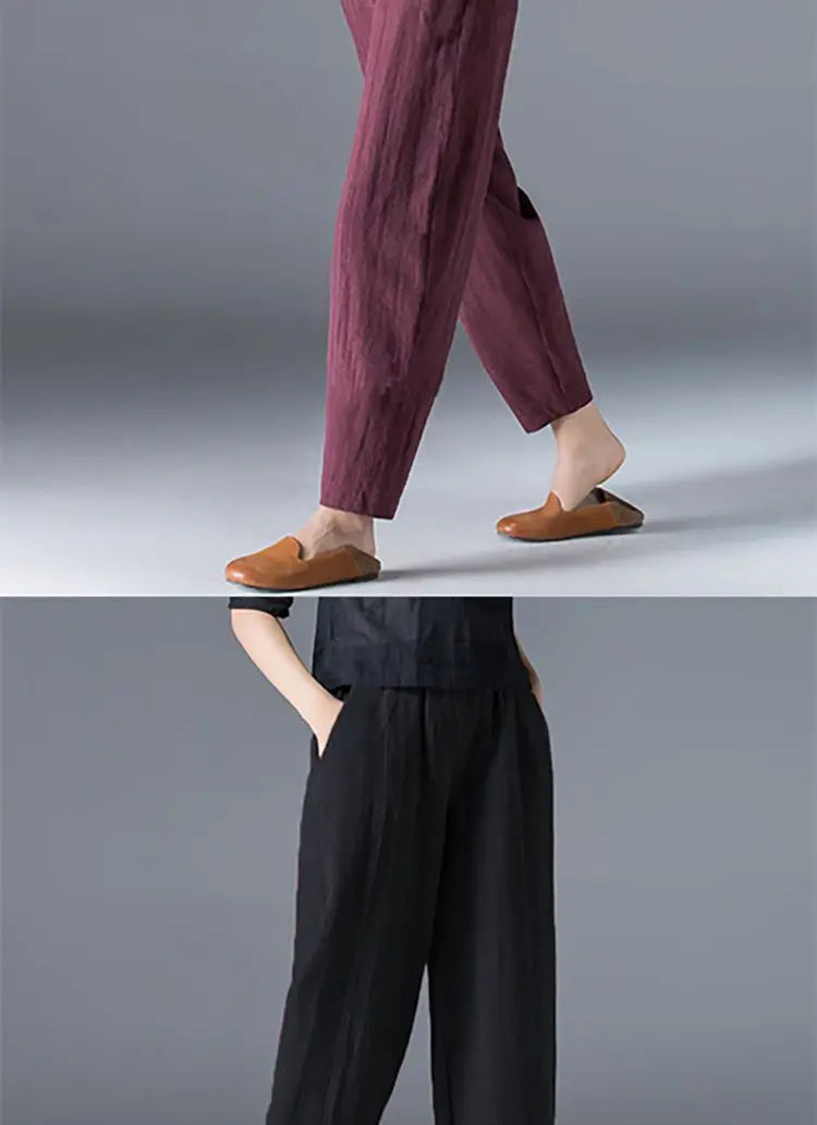 Breezy Ease Cotton Harem Pants