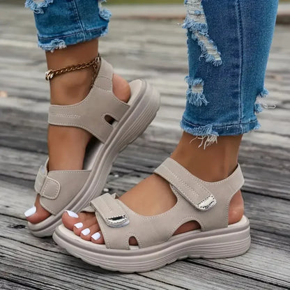 Elegant Sporty Wedge Sandals