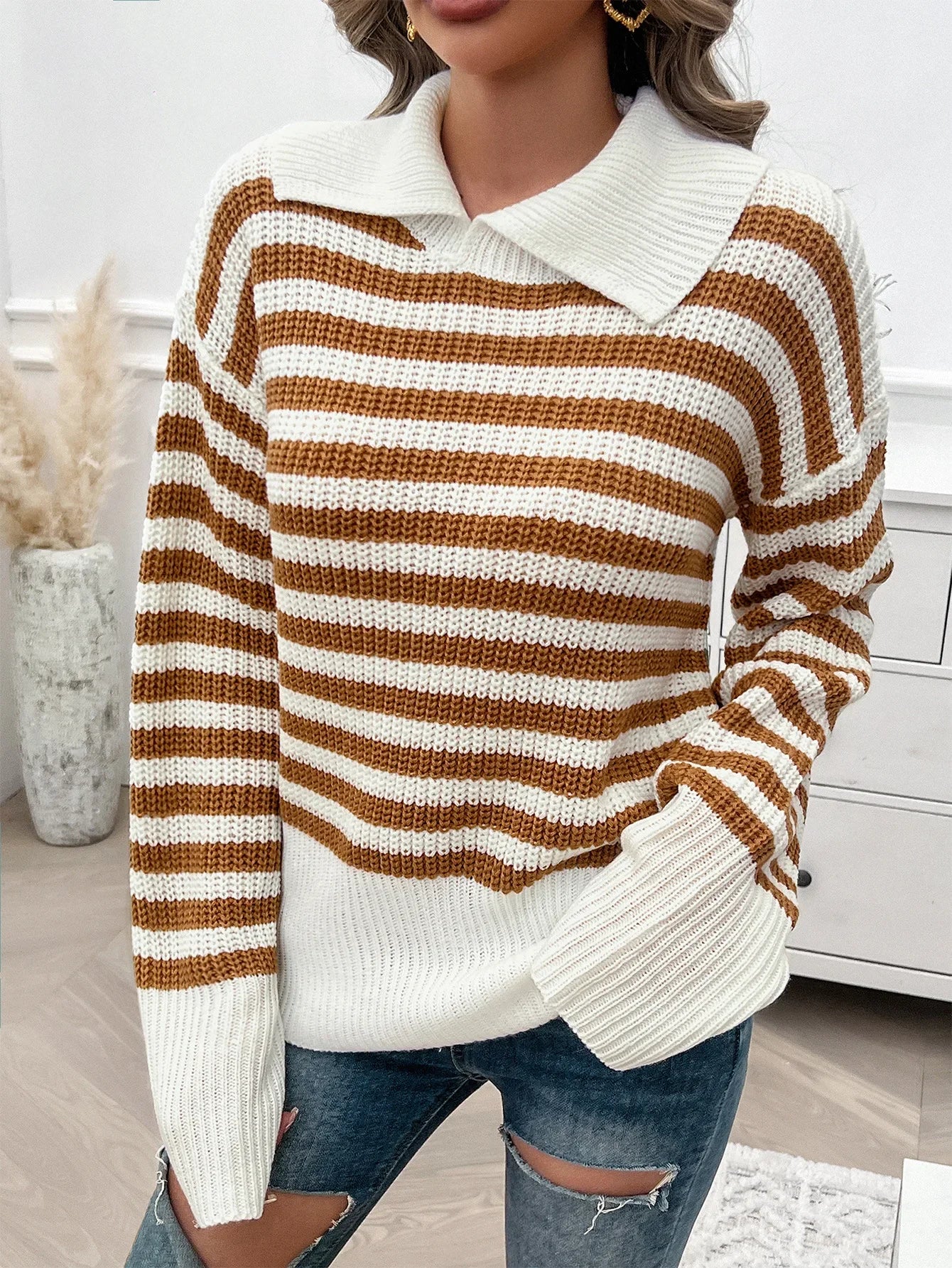Vintage Stride Striped Sweater