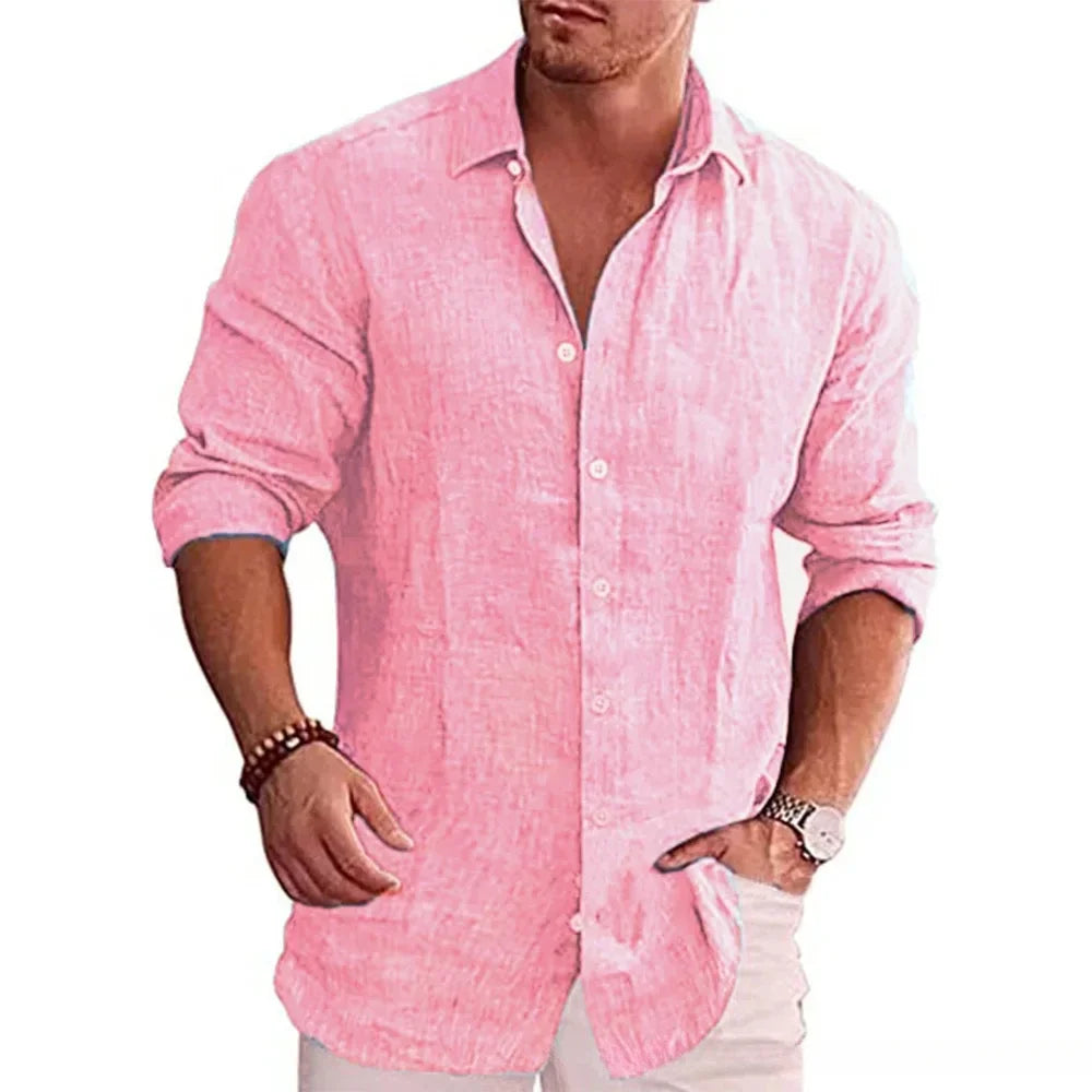 Men's Cotton Linen Shirt