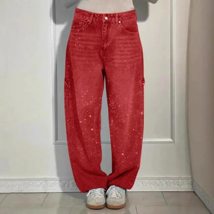 Glimmer High Waist Wide Leg Jeans