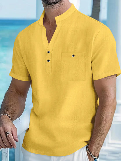 BreezeCraft Cotton Linen Shirt