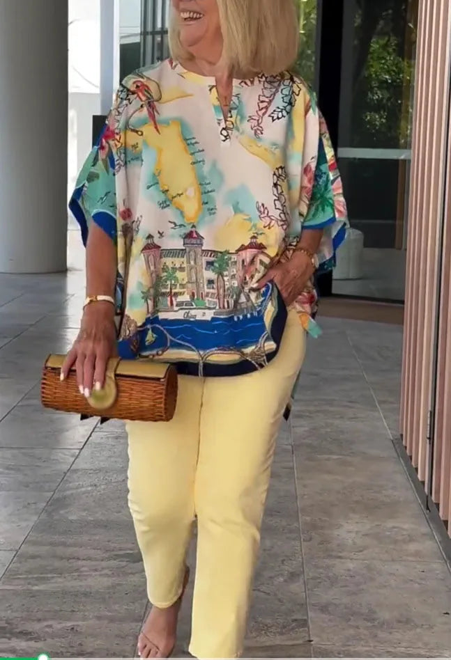 Retro Beauty Loose Elegance Pullover