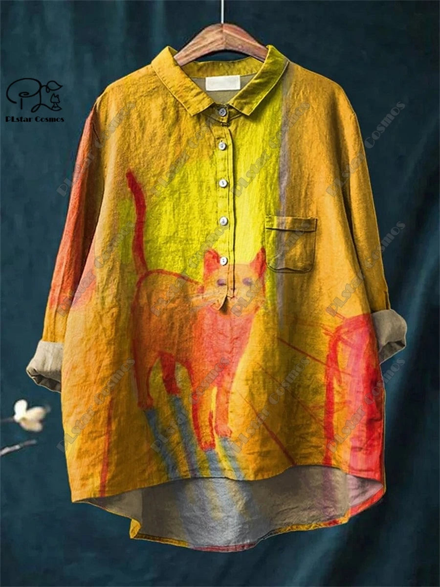 Retro Bloom 3D Floral Tube Shirt