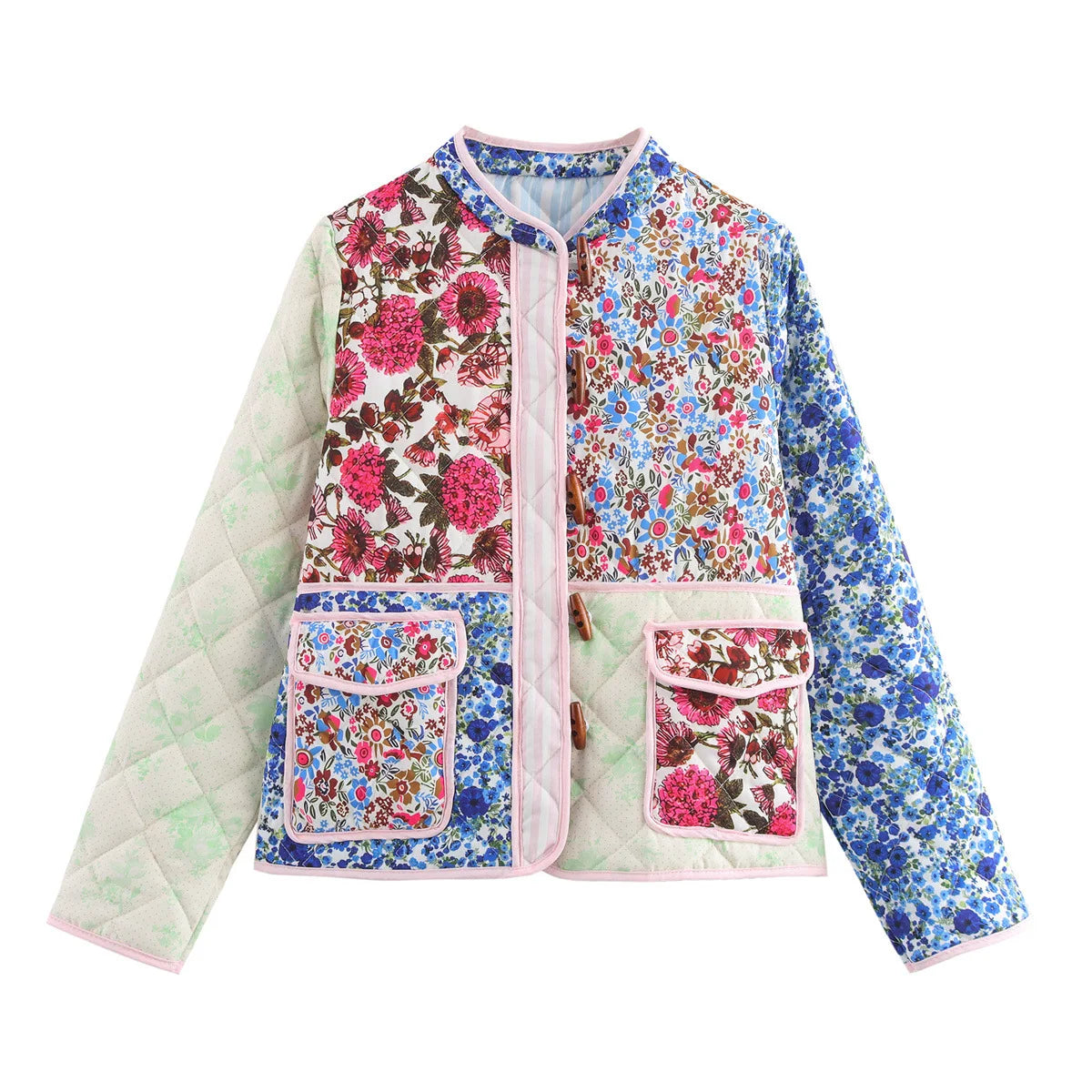 Blossom Muse Patchwork Cotton Jacket