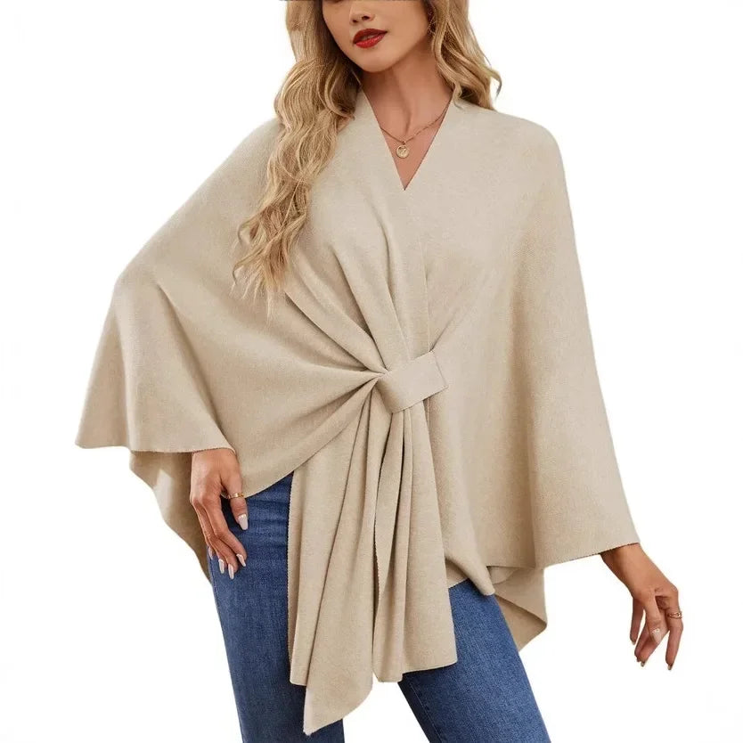 Soft V-Neck Shawl Wrap