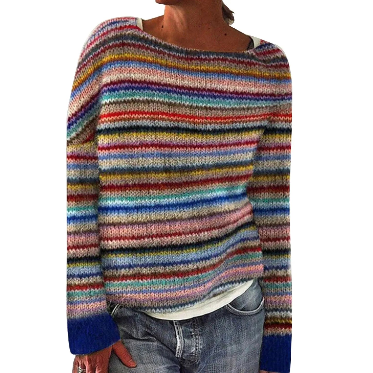 Women’s Knitted Printed Sweater