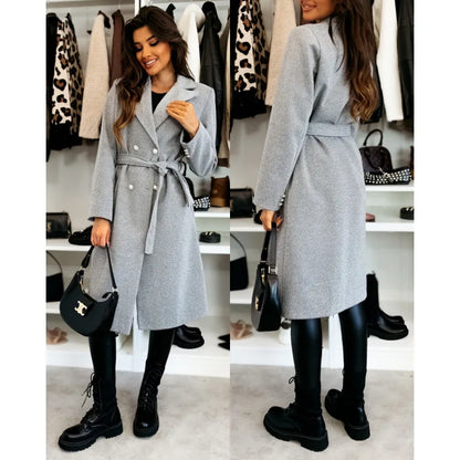 Vintage Elegance Double Breasted Coat