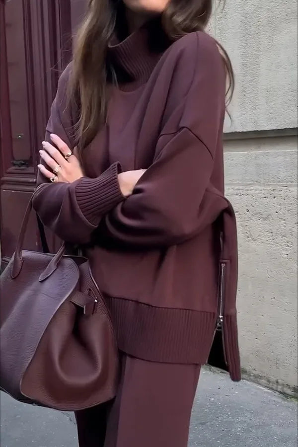 Turtleneck Tracksuit Women