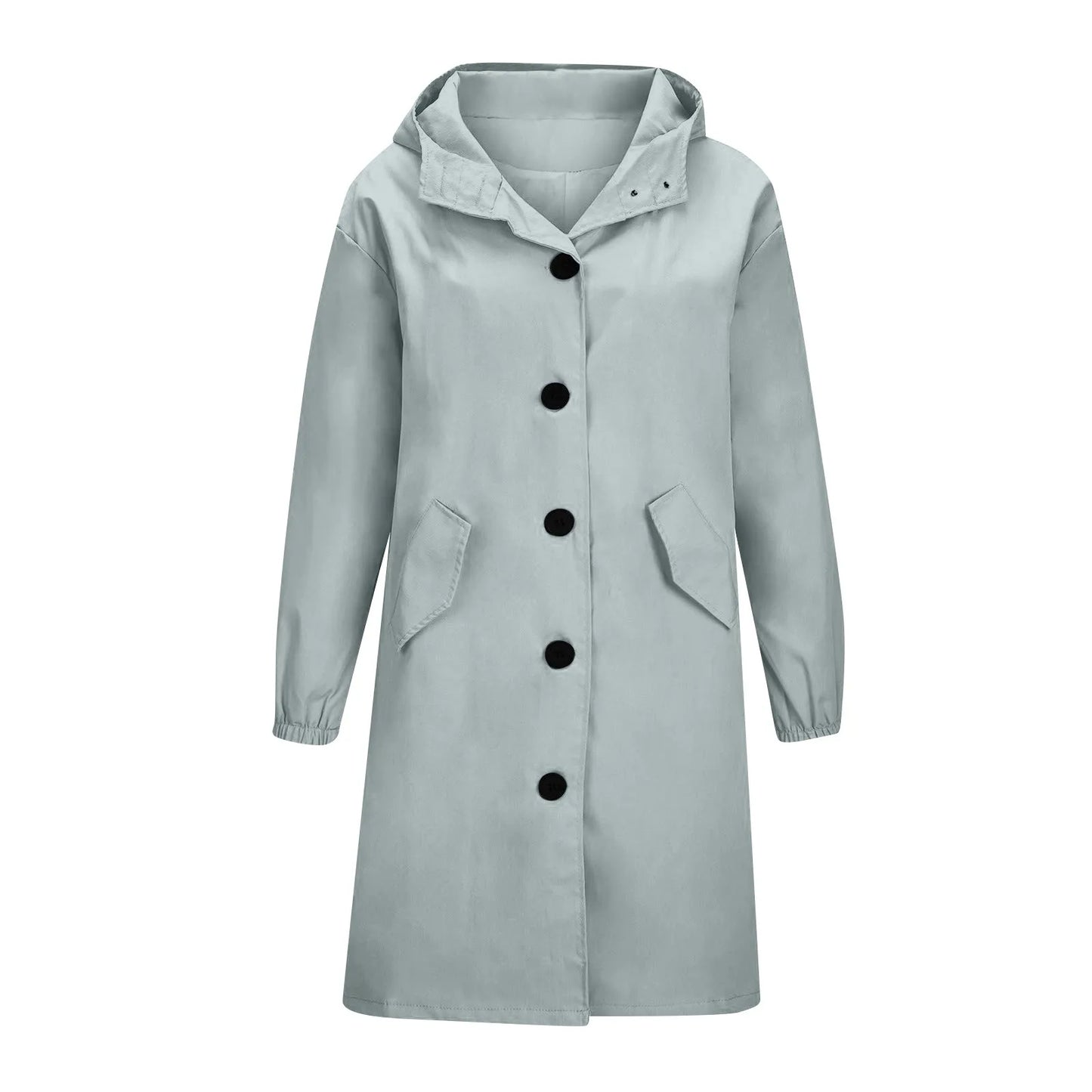 Women’s Long Hooded Trench Coat