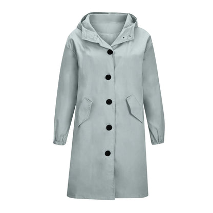 Women’s Long Hooded Trench Coat