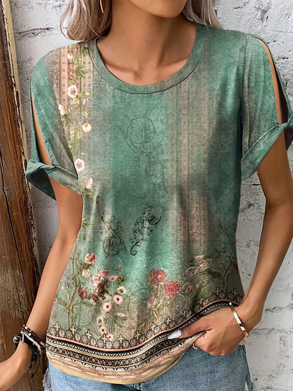 Plus Size Summer Print T-Shirt