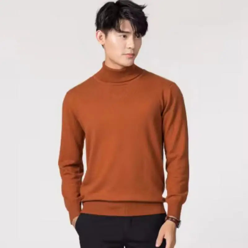 Men Cashmere Cotton Blend Pullover