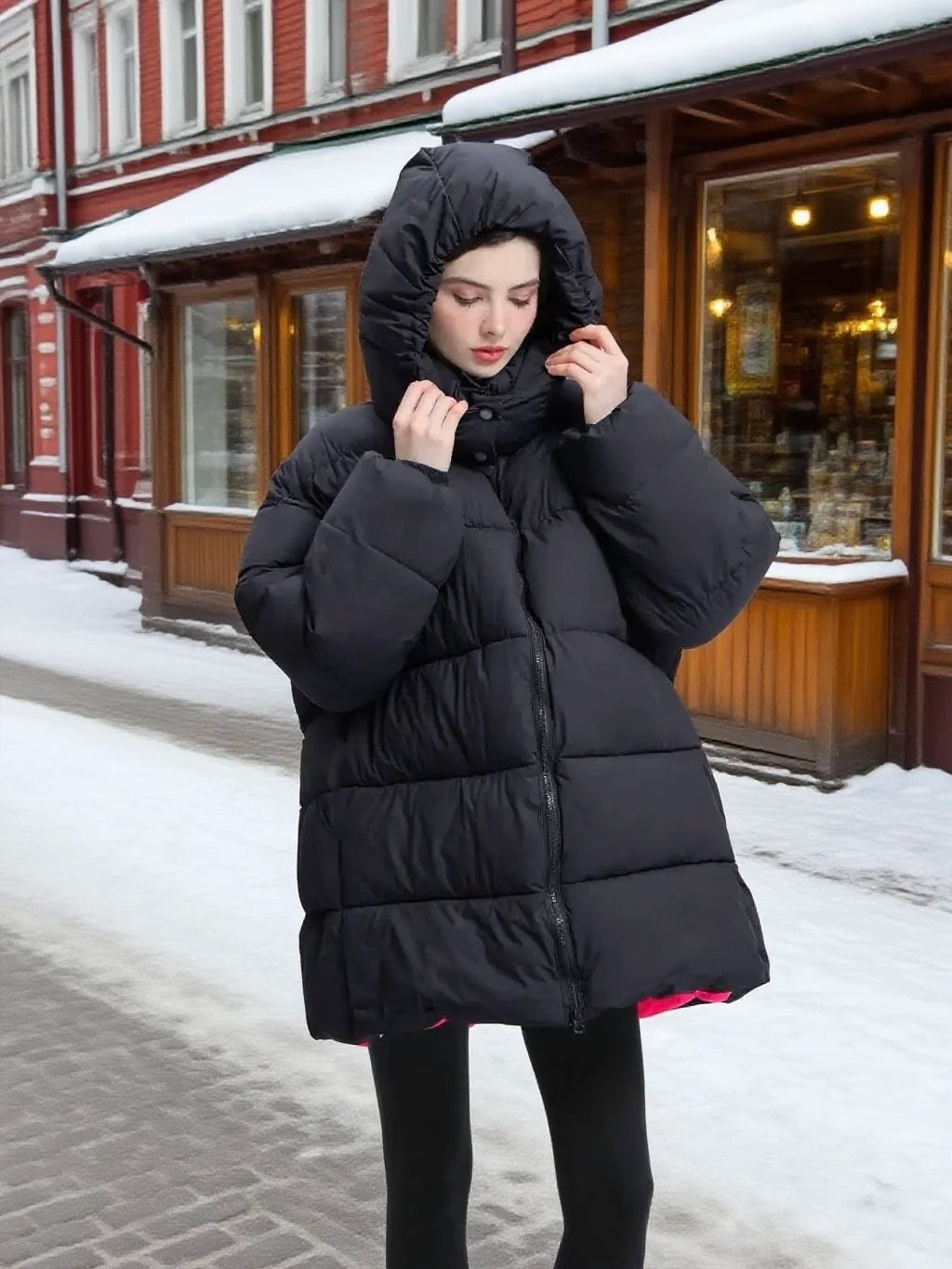 FrostAura Oversized Padded Parka Coat