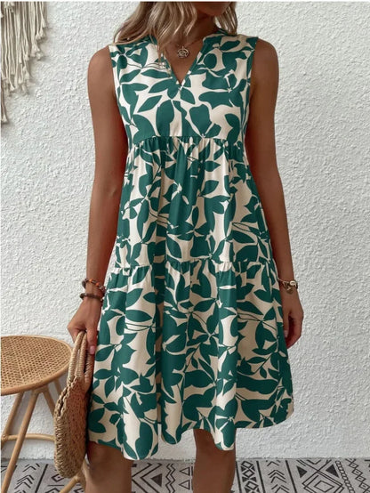 Boho Bliss Ruffle Mini Dress