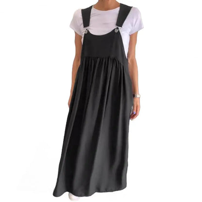 Flowy Linen Sleeveless Dress & Skirt