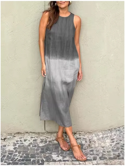 SunFade Elegant Gradient Vacation Dress