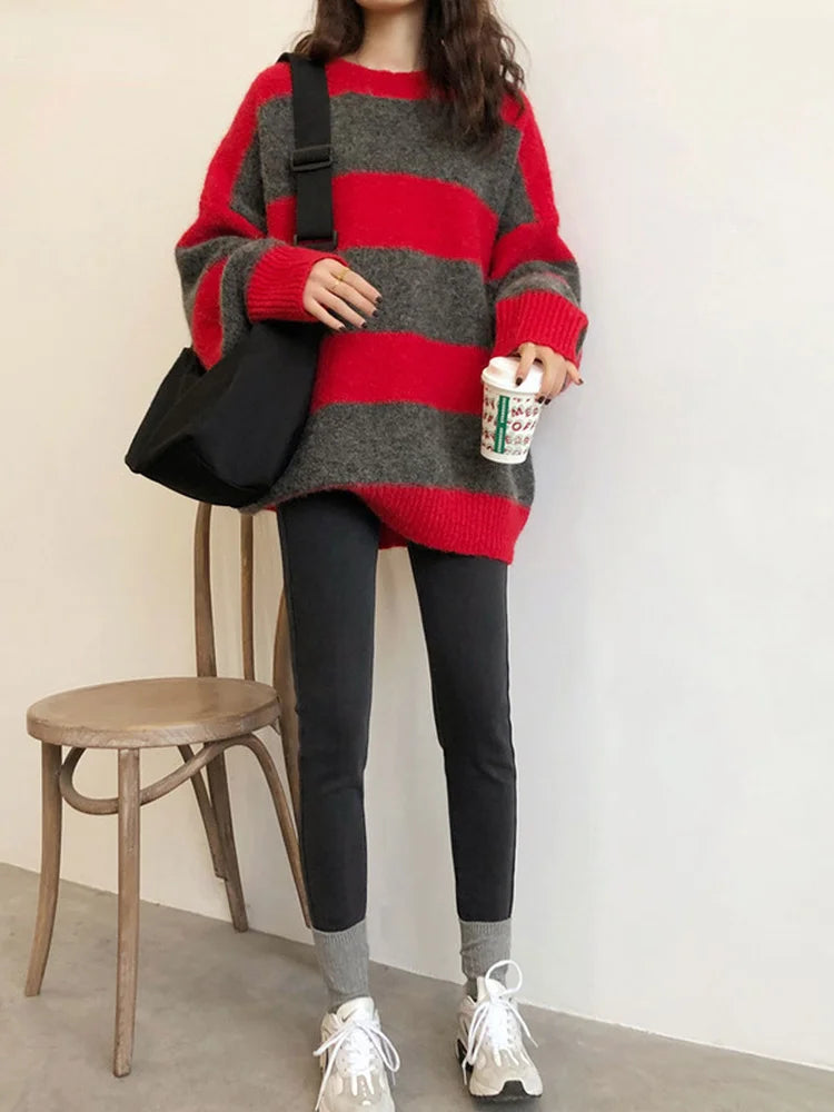 Women’s Oversized Striped Sweater