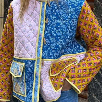 Blossom Muse Patchwork Cotton Jacket