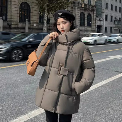 Cozy Hood Loose Winter Cotton Parka