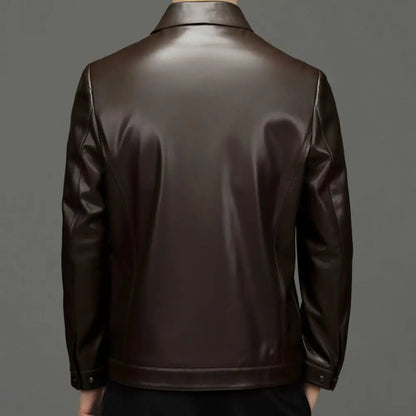 Urban Edge Faux Leather Zip Jacket