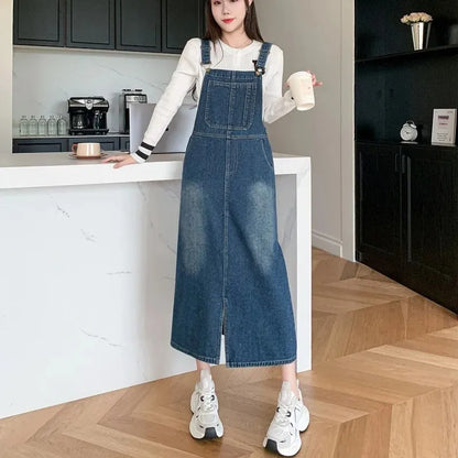 Backless Slim Denim Dress for Women