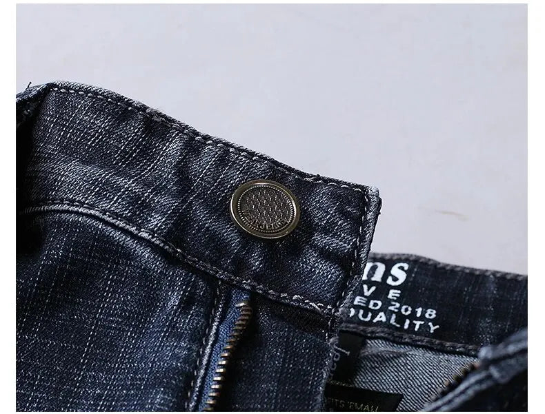 Luxury Slim Fit Stretch Denim Jeans