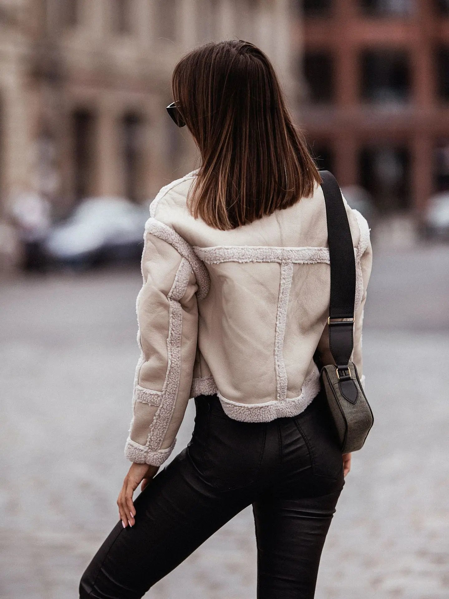 Retro Rider Shearling Moto Jacket