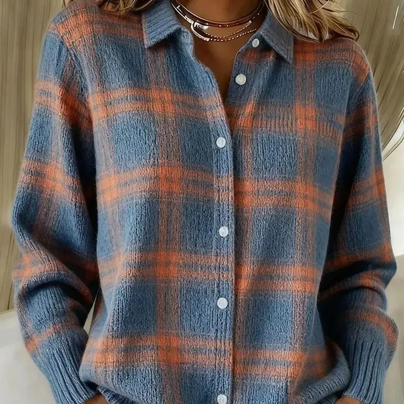 Winter Explosive Women’s Lapel Striped Color