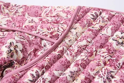 Floral Grace Crew Neck Cardigan