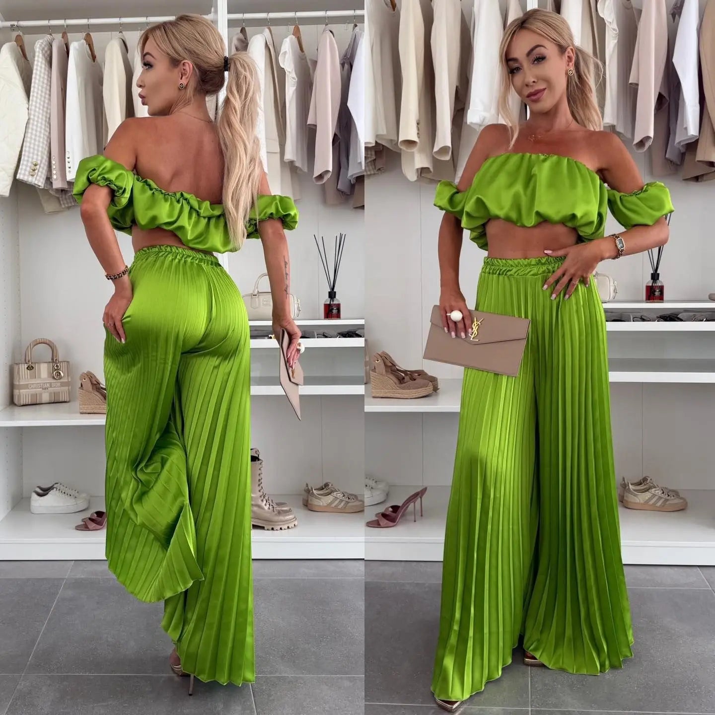 Off-Shoulder Tube Top Set